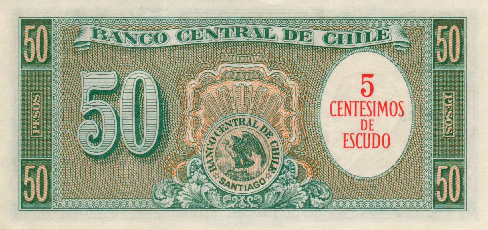 Chile 50 1960 UNC P-121/b1